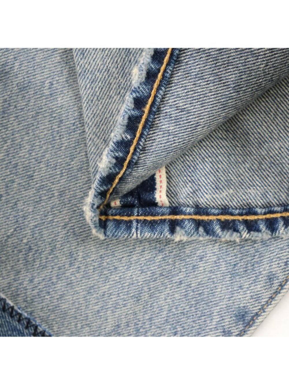 Levi’s Premium 501 Distressed Straight Leg Selvedge Jeans ‘Blue’ sz mens W32xL32 - Picture 10 of 10